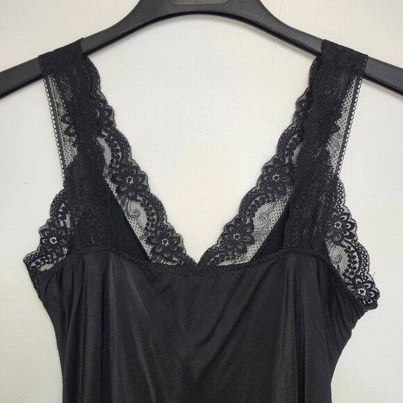 Dis Moi Women's Black Camisole W/Lace Trim Size M - Picture 4 of 6